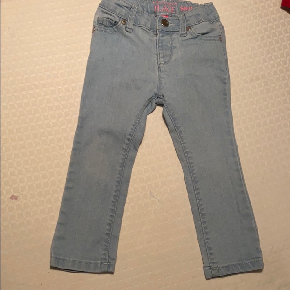 Children’s Place light wash skinny toddler jeans